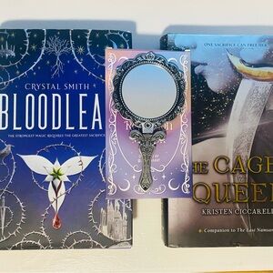 Bloodleaf and The Caged Queen Book Set, and Fairyloot: Mirror, The Girl with no.